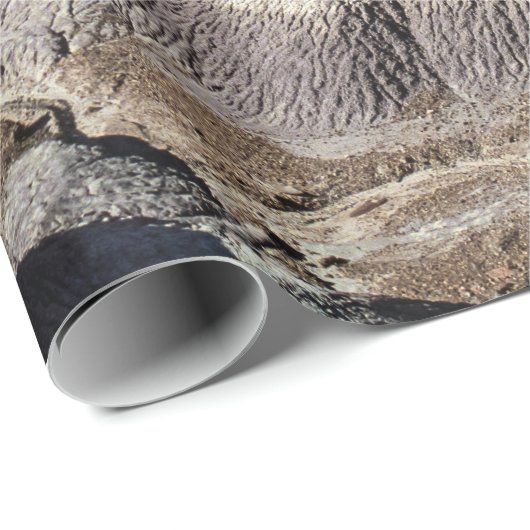 目を引くブルーメサのバッドランド山脈の写真 ラッピングペーパー (ロールコーナー)