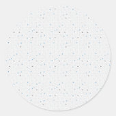 目を引く丸いステッカークラシックを作成する ラウンドシール (正面)