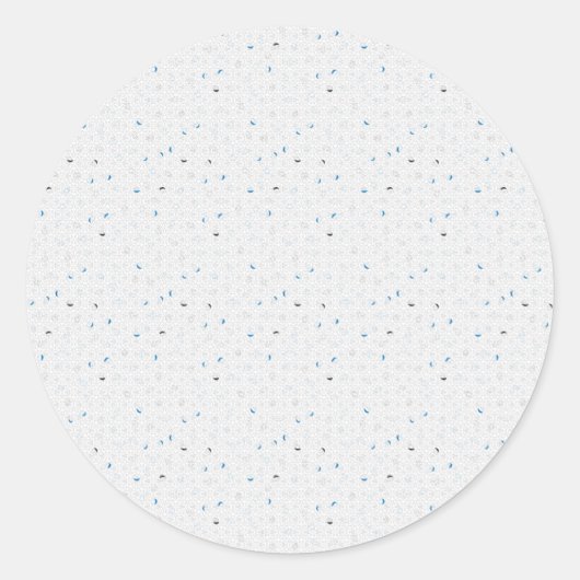 目を引く丸いステッカークラシックを作成する ラウンドシール (正面)