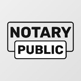 目を引く公証人通知 ウィンドウサイン