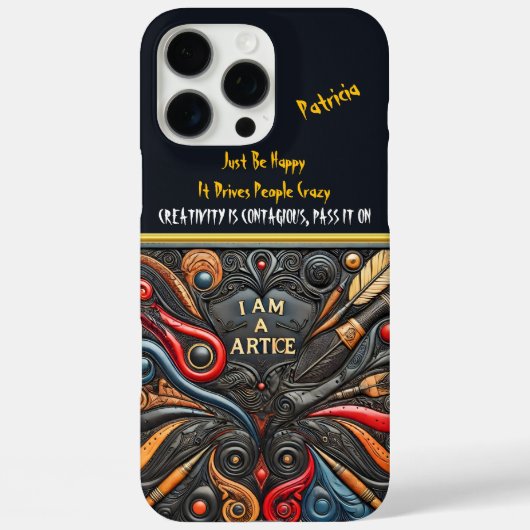 目を引く大胆な渦巻きのアート Case-Mate iPhoneケース (裏面)