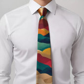 目を引く幾何学的デザインネクタイ ネクタイ