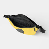 目を引く明るい独自のロゴビジネスブランドイエロー ファニーパック (見開き)