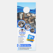 目を引く理容師ショップ美容師美容師 ドアノブサイン (正面)