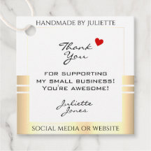 目を引く白と金ゴールド包装ありがとう