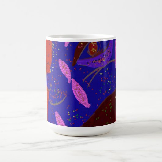 目を引く美しい生き物 コーヒーマグカップ (中央)