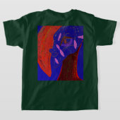 目を引く美しい生き物Tシャツ Tシャツ (レイダウン裏面)