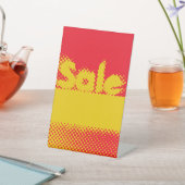 目を引く色の派手なグレンジー販売サイン 台座サイン (インサイチュ)