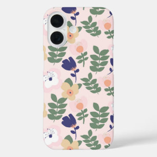 目を引く花のはっきりしたモチーフの電話ケース – Colorf iPhone 16ケース