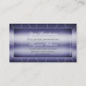 目を引く輝く青とダイヤモンドの魅力 名刺 (裏面)