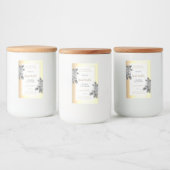 目を引く金ゴールド製品ラベルろうそく美しい&キャンドル フードラベル (ボトル)