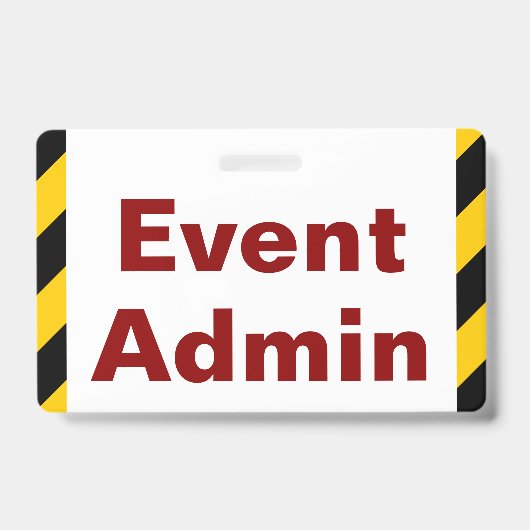 目を引く「イベント管理」バッジ バッジ (Front)