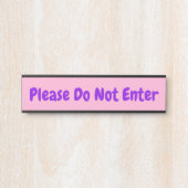 目を引く「入らないでください」ドアサイン サインプレート (正面)