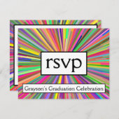 目を引く「出欠確認」カード 出欠カード (正面/裏面)