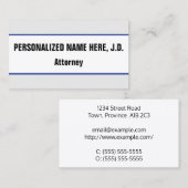 目を引はっきりしたく弁護士名刺 名刺 (正面/裏面)