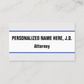 目を引はっきりしたく弁護士名刺 名刺 (正面)