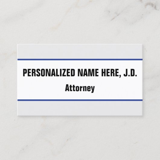 目を引はっきりしたく弁護士名刺 名刺 (正面)