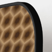 目を引カッコいいくハニカムパターン ピックルボールラケット (左詳細)