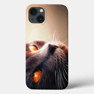 目を彩るクローズアップ美的顔 iPhone 13ケース
