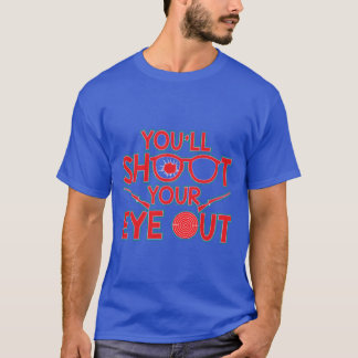 目を撃ち抜いちゃうよ クリスマスギフト Tシャツ