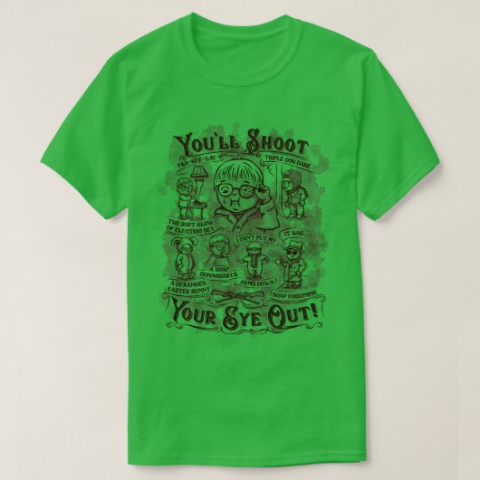 目を撃ち抜く2 Tシャツ (デザイン正面)