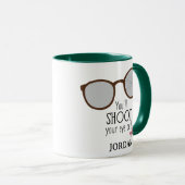 目を撃つぞ！ マグカップ (正面右)