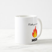 目を書細める コーヒーマグカップ (正面右)