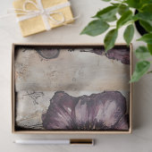 目を紫とオレンジの切り離したゴシック色の花 薄葉紙 (ギフト)