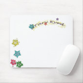 目を細かく見開いた マウスパッド (マウス)