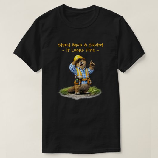"目を細めて" Tシャツ (デザイン正面)