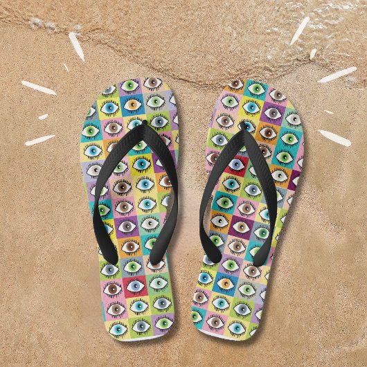 目を見るすべて見て良く見えるザニー予測できな ビーチサンダル