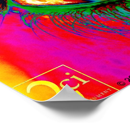 目を見る ポスター (角)