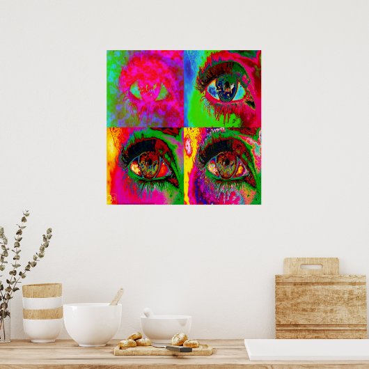 目を見る ポスター (キッチン)