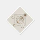 目を見張るようなタロットbbqセアンスカクテル スタンダードカクテルナプキン (角)