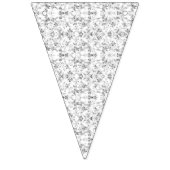 目を見張るような白と黒のパターン（の模様が）ある壁 バンティングフラッグ (第2の旗)