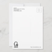 目を見張る。インクスケッチフラットカード (裏面)