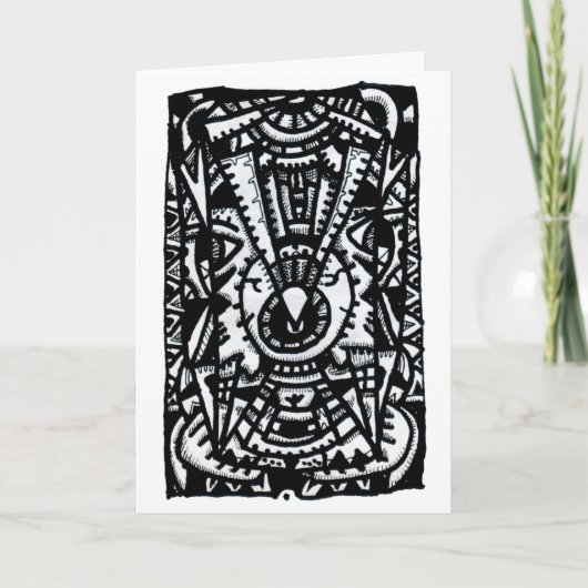 目を見張る。インクスケッチ カード (正面)