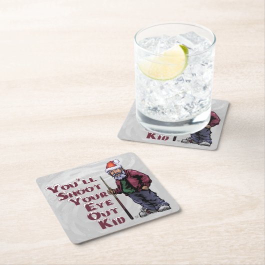 目を見張る スクエアペーパーコースター (インサイチュ)