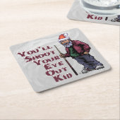 目を見張る スクエアペーパーコースター (アングル)