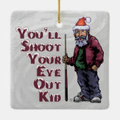 目を見張る セラミックオーナメント (裏面)