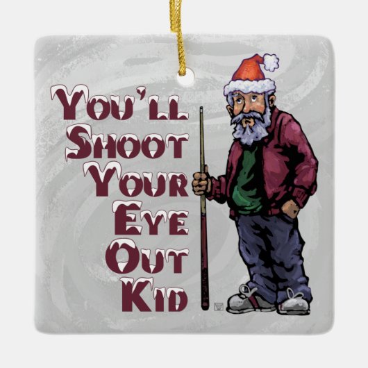 目を見張る セラミックオーナメント (正面)