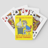 目を覚ましているからといって準備ができているわけではない トランプ (裏面)