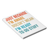 目を覚ましているからといって覚悟はできているわけではない ノートパッド (アングル)
