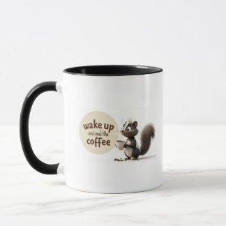 目を覚ましてコーヒーを嗅いで マグカップ