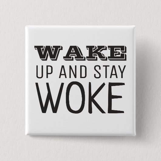 目を覚まして、目を覚まして 缶バッジ (正面)