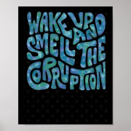 目を覚まし、腐敗の言葉の匂いを嗅ぐアート1 ポスター (正面)