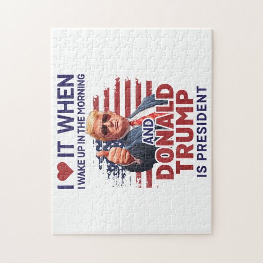 目を覚ますとトランプがフー大統領で大好き ジグソーパズル (縦)