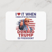 目を覚ますとトランプがフー大統領で大好き 名刺 (裏面)