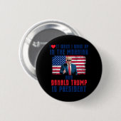 目を覚ますとトランプがフー大統領で大好き 缶バッジ (正面&裏面)