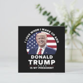 目を覚ますとドナルドが私の社長をトランプする時が大好き 招待状 (スタンド正面)